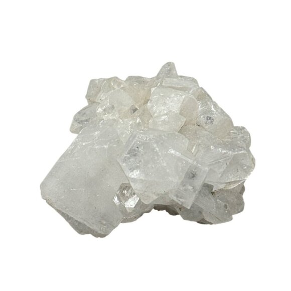 Raw Clear Quartz Cluster  Natural Formation & Metallic Inclusion 2.5x2.5" READ - Picture 1 of 7